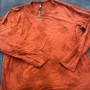 Lululemon Athletica Brick Red Long Sleeve Shirt
